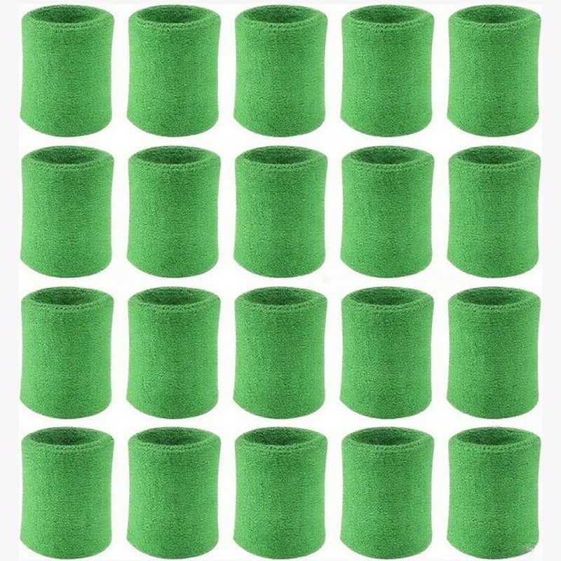 SOCOBIC Wrist Bands for Sweat 10 Pairs Wrist Sweatbands Sweat Absorbing Cotton Terry for Men & Women, Tennis Wristbands Wrist Sweat Bands Perfect for Tennis,Sport, Basketball,Gym,Running - Image 1